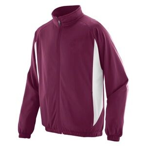 Augusta Sportswear Kids Maroon and White Windbreaker